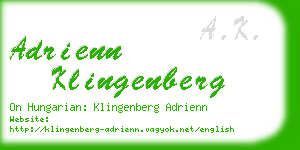 adrienn klingenberg business card
